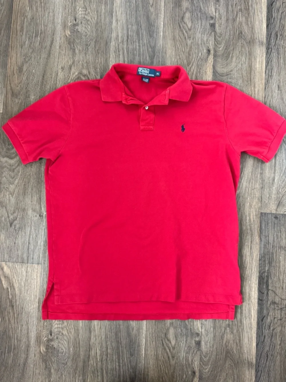Polo Ralph Lauren Bright Red Polo with Navy Pony 100% Cotton